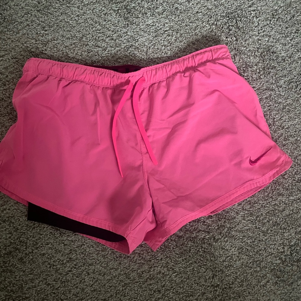 Nike Women's Bright Pink Athletic Shorts